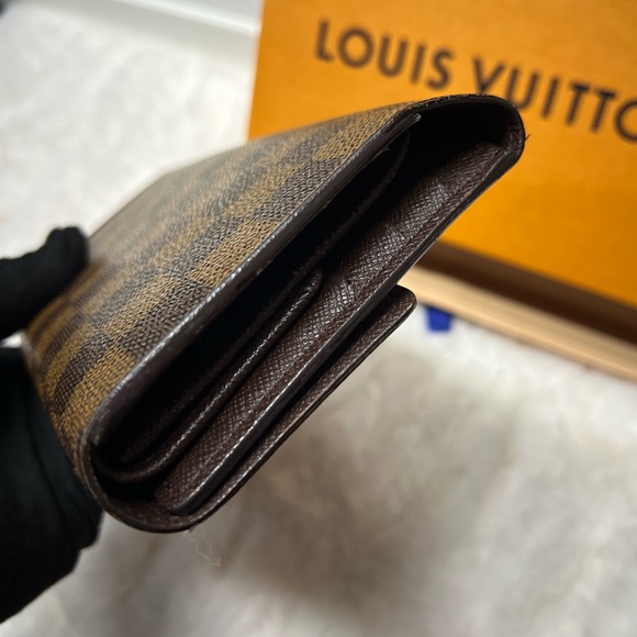 LOUIS VUITTON-TH0011 Portefeuille International Wallet Damier Ebene - Picture 10 of 13